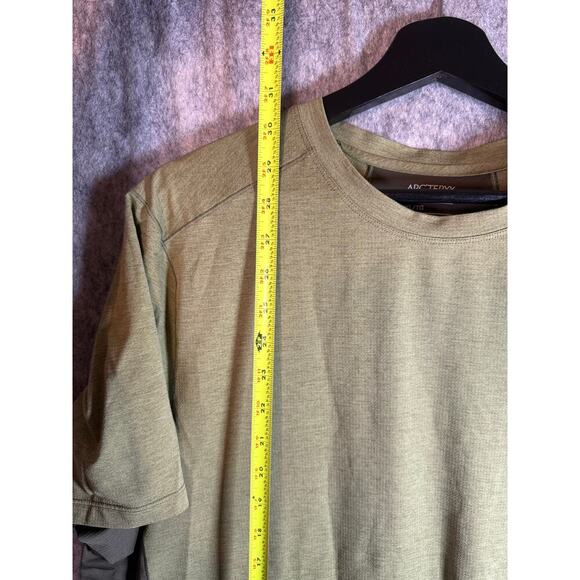 ARC'TERYX Mens Cormac Comp Green Panelled Jersey and Mesh T-Shirt - XL - Picture 8 of 8